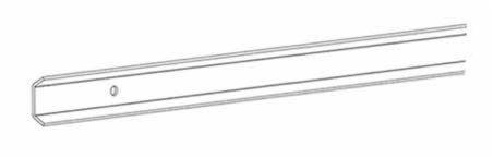 Listwa mocująca pozioma. Rozmiary 1000, 2000 mm