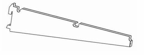 Wspornik półek i koszy podwójny 306 mm