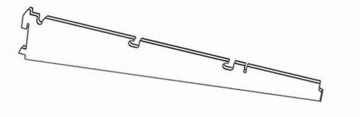 Wspornik półek i koszy podwójny 406 mm