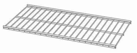 Półka ażurowa 306 mm. Rozmiary: 306x606 mm, 306x906 mm, 306x1206 mm
