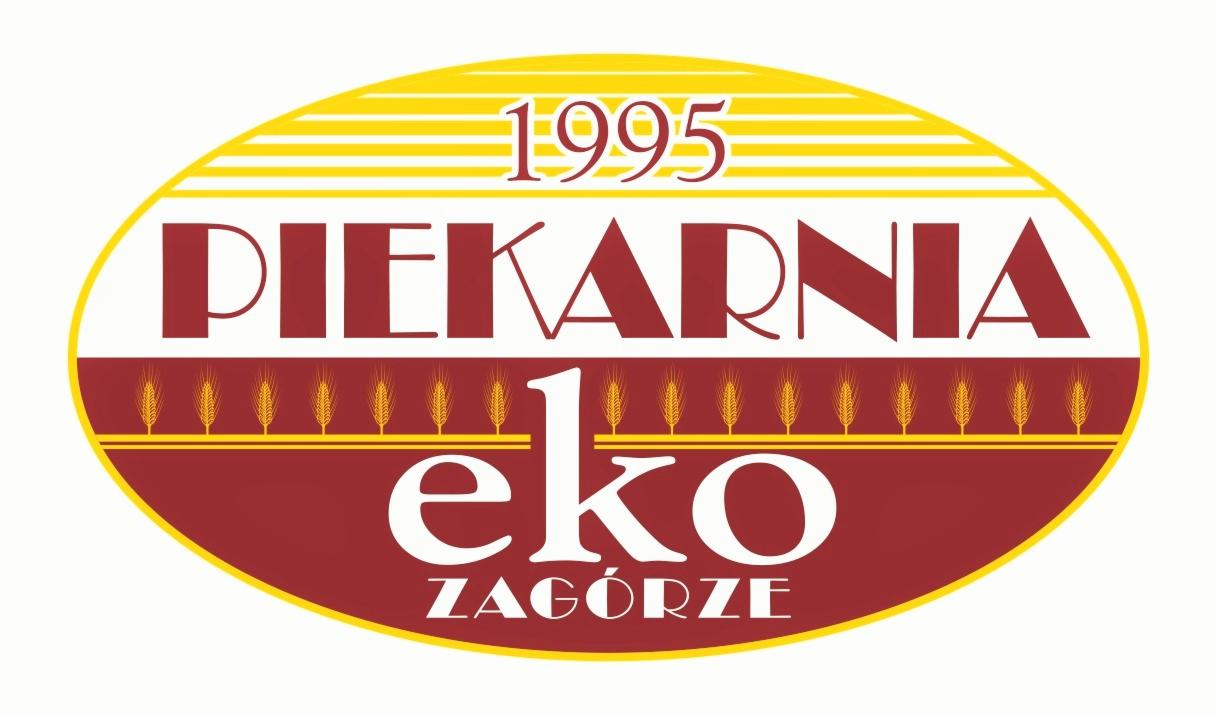 Logo piekarni 'eko Zagórze' z rokiem założenia 1995, stylizowane na owal z motywem kłosów zboża.