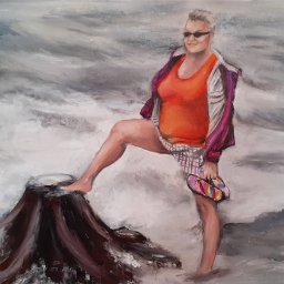 Kobieta na plaży 