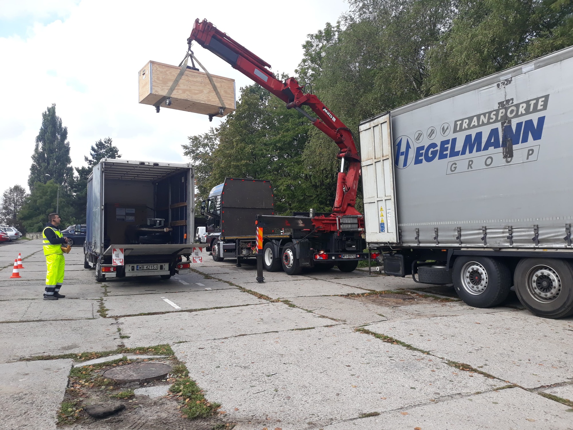 rozladunek naszym hds-em innych pojazdów