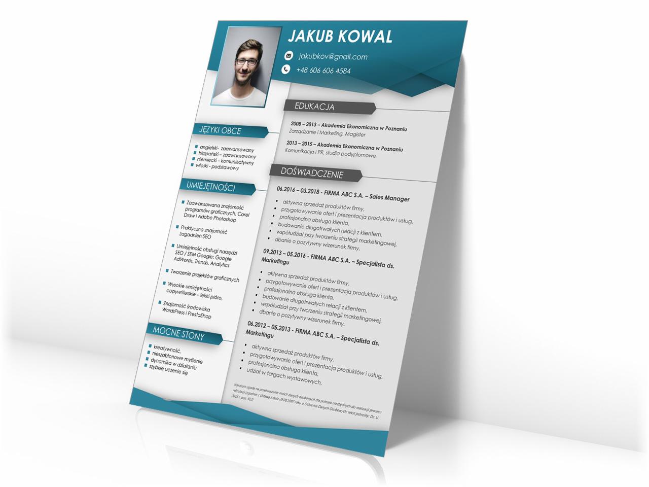 cv wzór do wypełnienia blue hawk