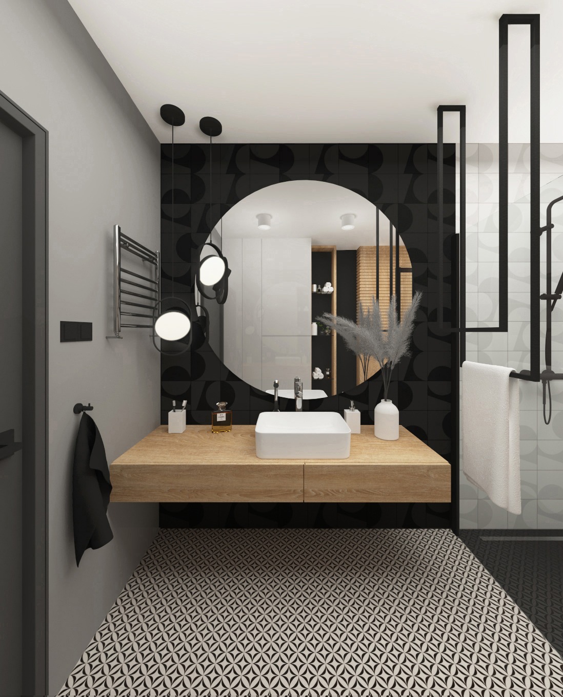 Łazienka w domu jednorodzinnym, Niemcz