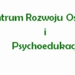 Logo Centrum Rozwoju Osobistego i Psychoedukacji 'CROP' z zielonymi literami i srebrną kulą wkomponowaną w nazwę, obok zestaw srebrnych kul i dane kontaktowe.