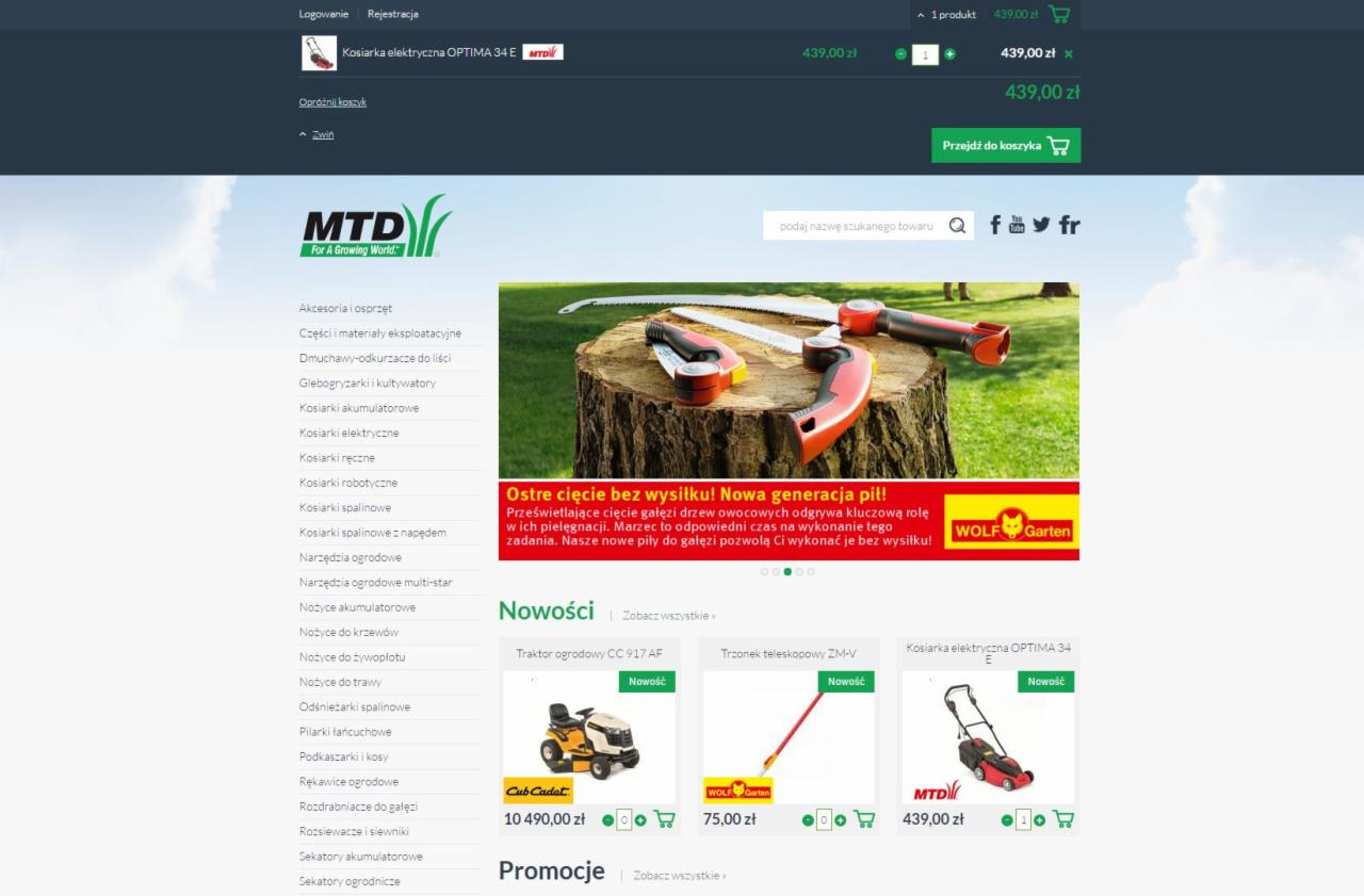 Tworzenie portali i sklepów internetowych