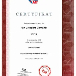 Certyfikat AAT sswin