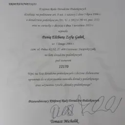 wpis na listę doradców podatkowych nr 12170