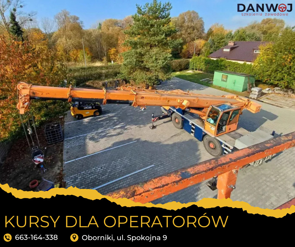 Kursy dla operatorów żurawi.