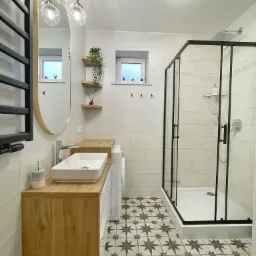 Łazienka w stylu Farmhouse - realizacja