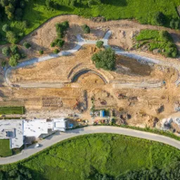 Geodezyjna obsługa budowy cmentarza komunalnego - Skawina