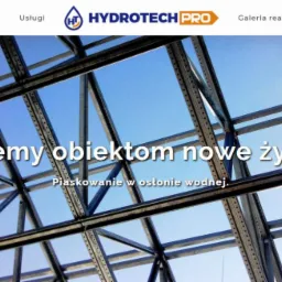 Wykonanie strony www dla firmy świadczącej usługi piaskowania wodnego.