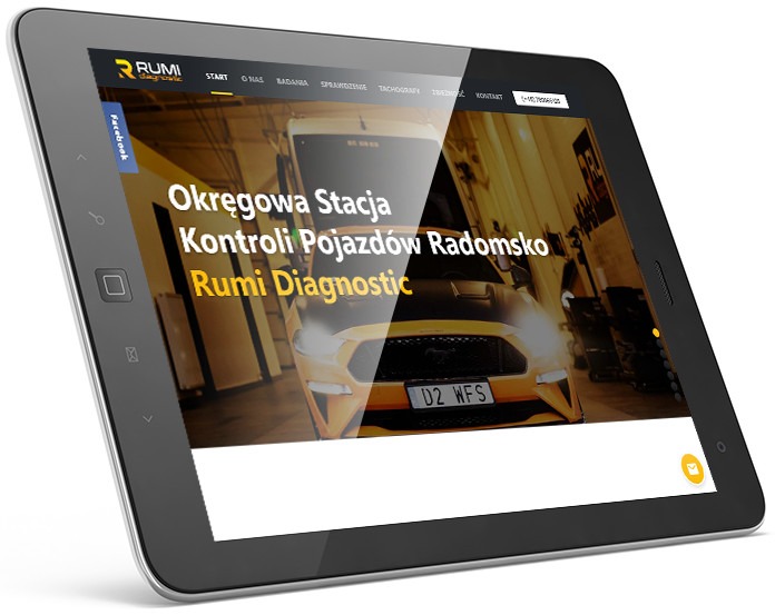 Projektowanie stron www dla OSKP i firmy motoryzacyjnych