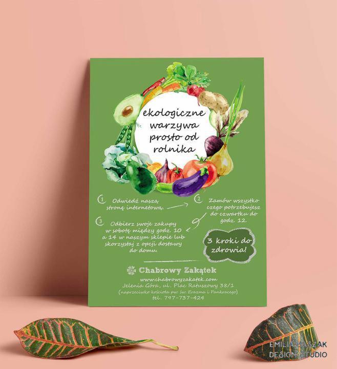 Plakat dla sklepu Chabrowy Zakątek
