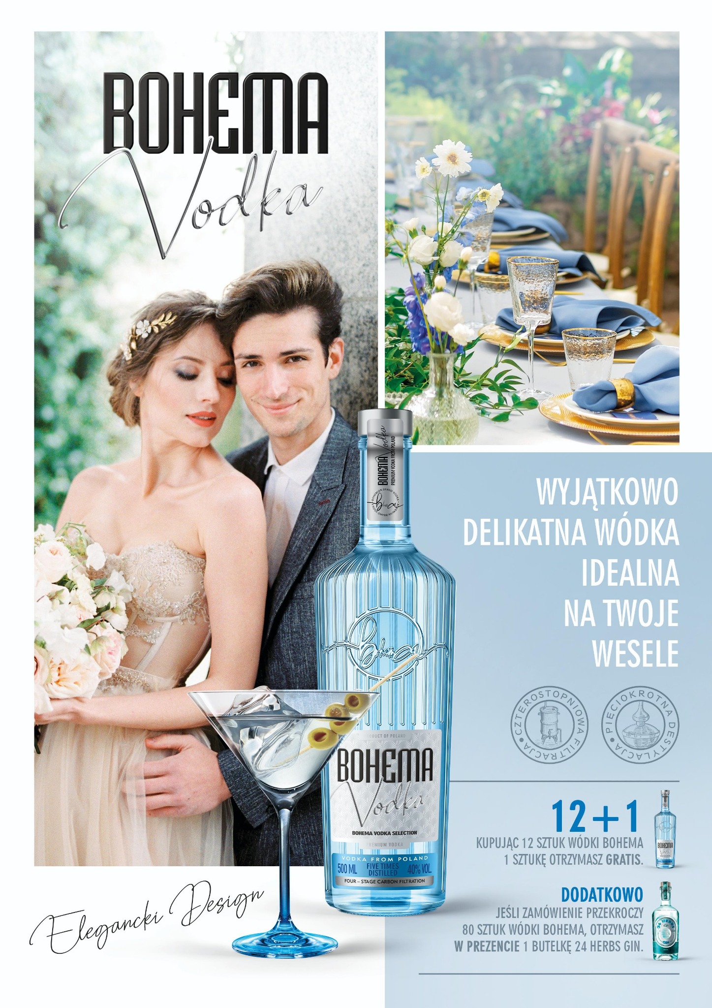 Nowość ! Wódka Bohema w pakiecie 12+1