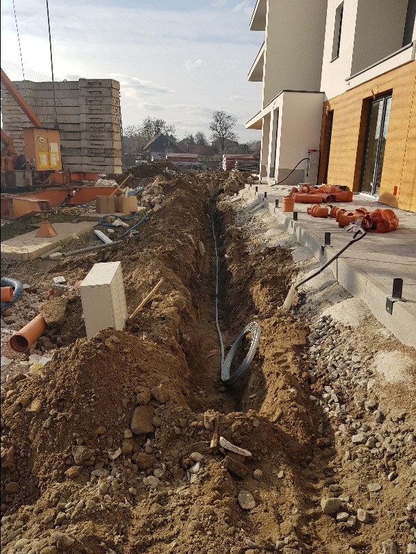 Wykonanie uziemienia . Osiedle deweloperskie