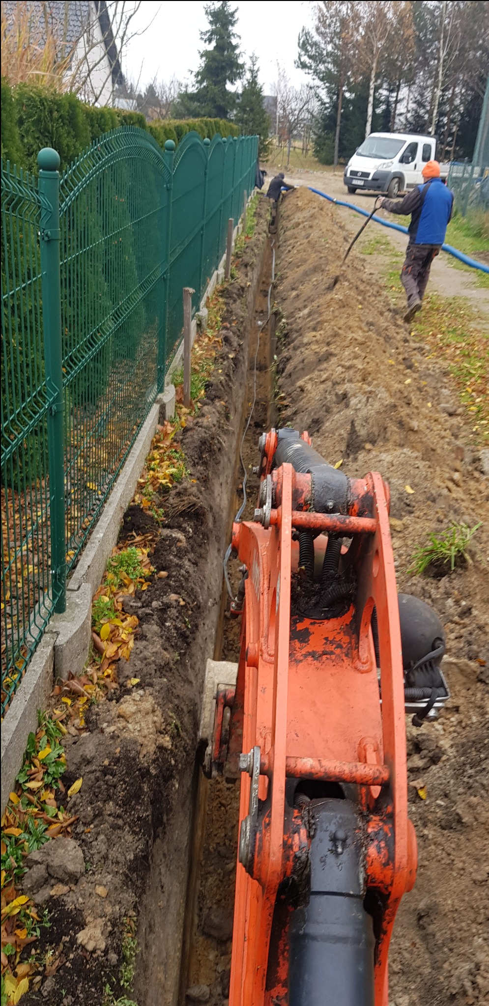 Układanie kabla Nm.