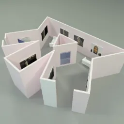 Projekt malarskiej galerii wystawowej