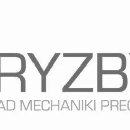 Logo firmy 'KRYZBYT Zakład Mechaniki Precyzyjnej' z symbolem koła zębatego w kolorze żółtym.
