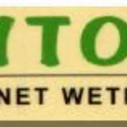 Szyld gabinetu weterynaryjnego CITOVET z zielonym logo w kształcie litery V i napisem 'GABINET WETERYNARYJNY' pod nazwą firmy.