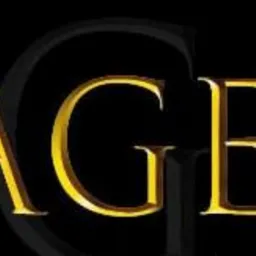 Logo firmy YAGEO z sylwetką kobiety niosącej torby na zakupy w okręgu.