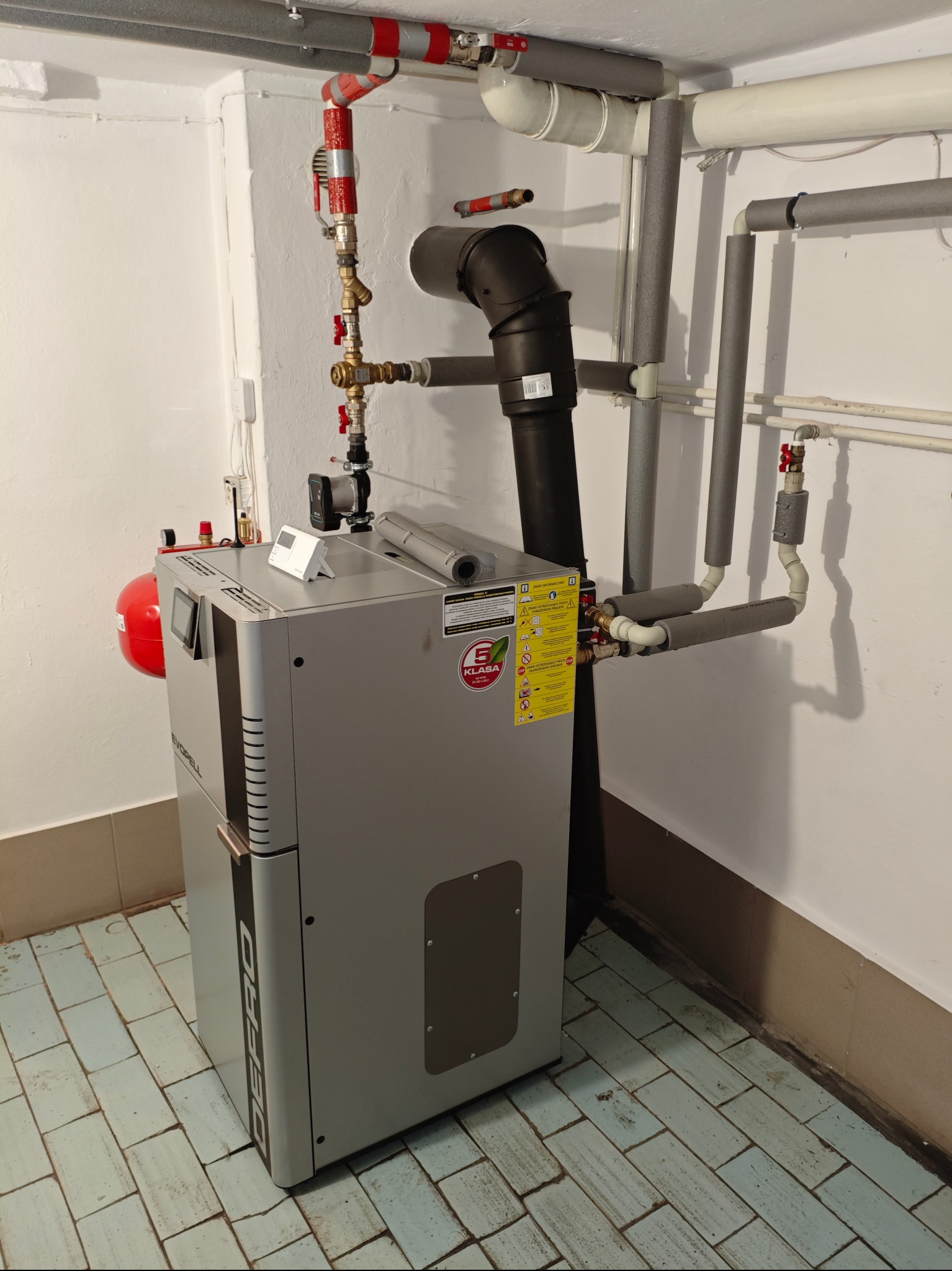 Kocioł na Pellet Defro evopell 12 kW.