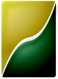 Abstrakcyjne tło w odcieniach złota i zieleni, przedzielone białą, falistą linią.