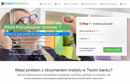 SprintMoney - Pożyczki bez BIK Warszawa