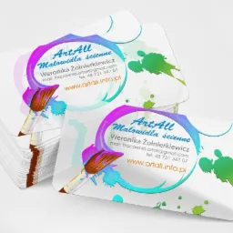 Kreatywna wizytówka przezroczysta