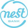 Niebieskie logo Nest Bank w okręgu.
