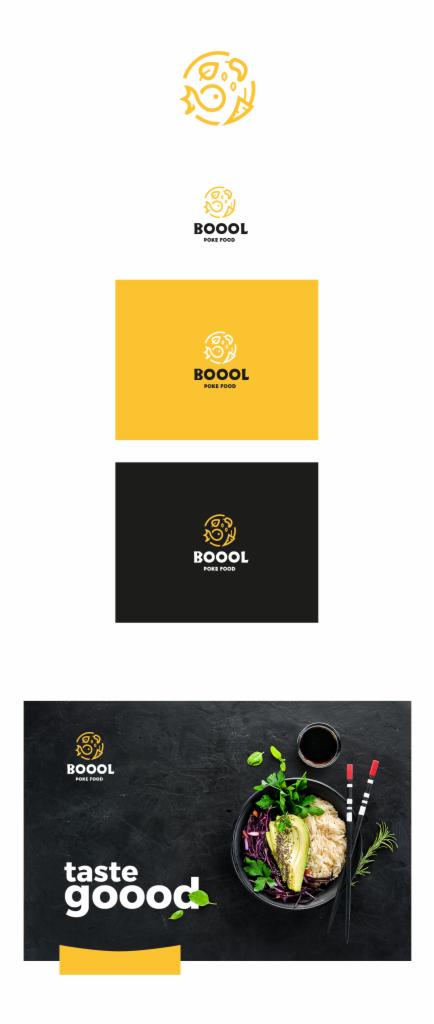 Identyfikacja wizualna Boool - poke food