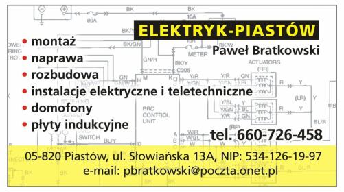 ELEKTRYK - PIASTÓW Paweł Bratkowski - Oświetlenie Łazienki Piastów