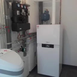 Kotłownia gazowa VIESSMANN wraz ze zmiękczaczem AQUAHOME