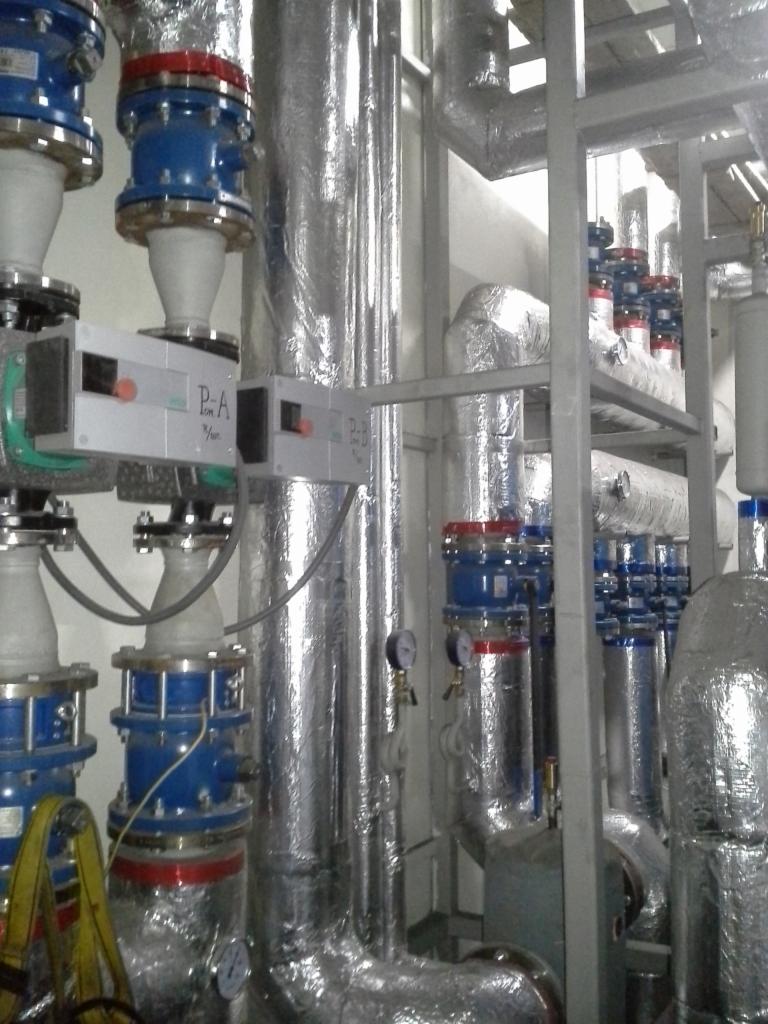 Kotłownia miałowa 1 MW izolacje zespół pomp WILO