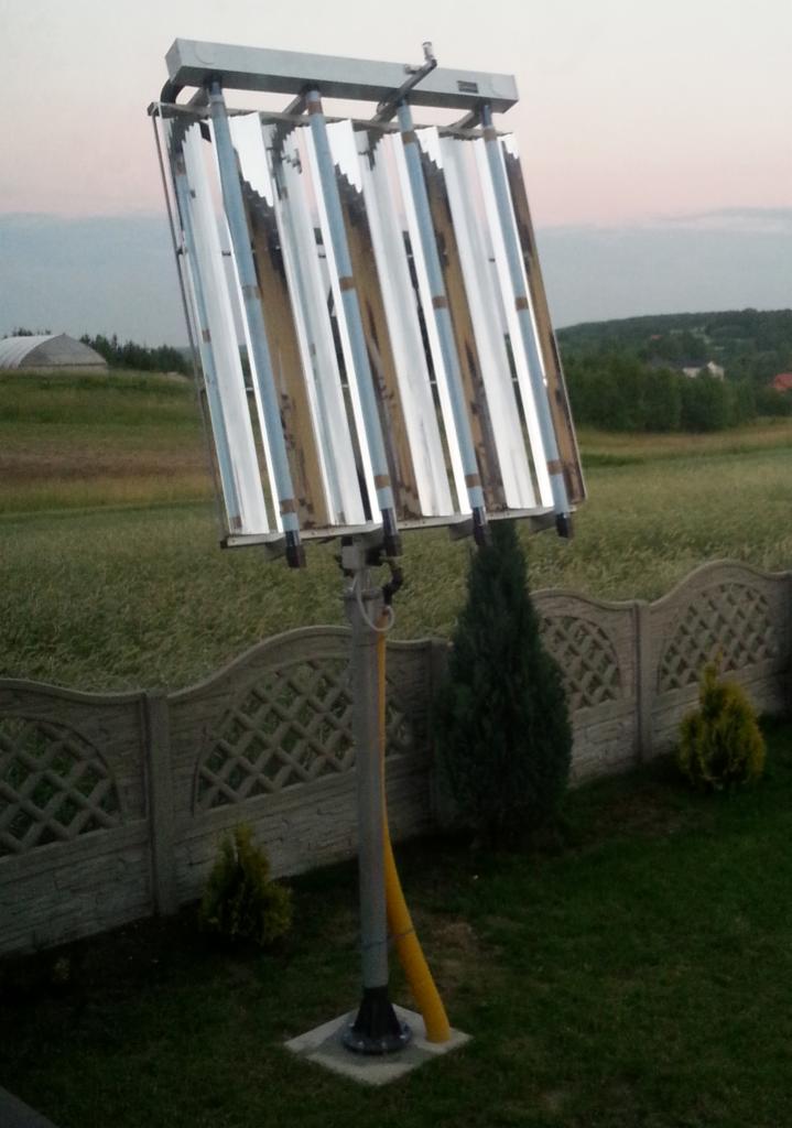 Montaż obrotowego kolektora słonecznego