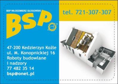 Włodzimierz Głogowski BSP - Nadzór budowlany Kędzierzyn-Koźle