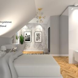 Brodnica - sypialnia-pokój młodzieżowy w stylu glamour