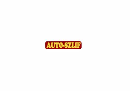 Logo firmy Auto-Szlif w czerwono-złotej kolorystyce na białym tle.