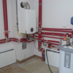 Hydrojarex-Usługi Hydrauliczne i Gazowe - Kotłownia na gaz z zasobnikiem cwu.