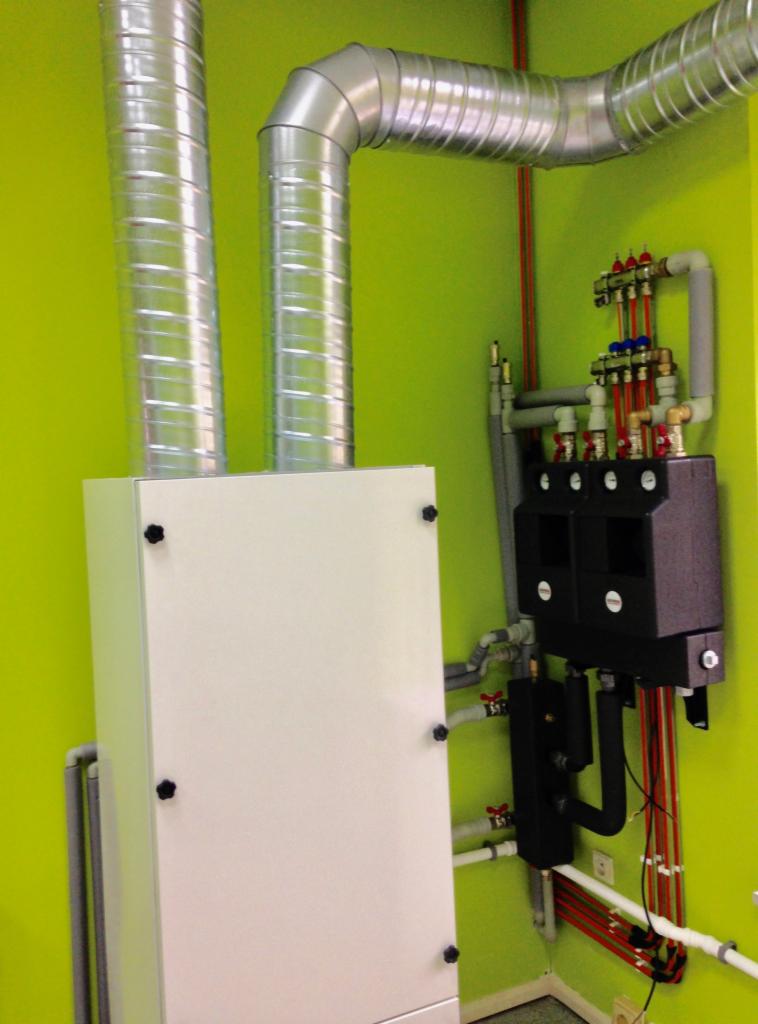 Kotłownia z pompą ciepła