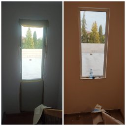 Zabudowa okna + montaż parapetu 
