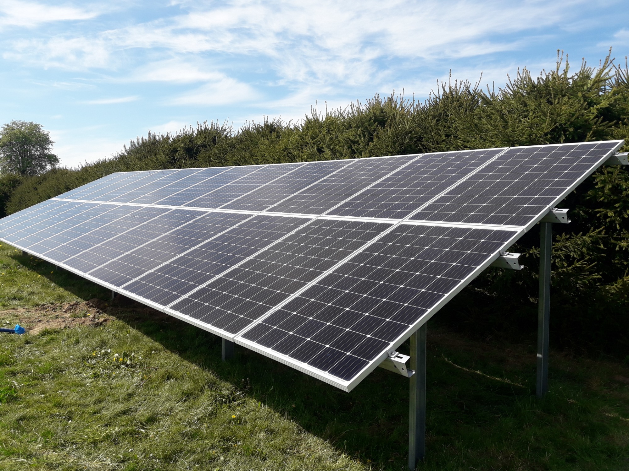 7kW w miejscowości Leginy instalacja na gruncie