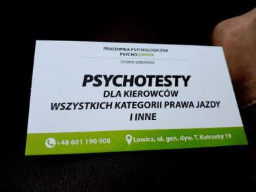 PRACOWNIA PSYCHOLOGICZNA PSYCHO - DRIVER - Przychodnie Łowicz
