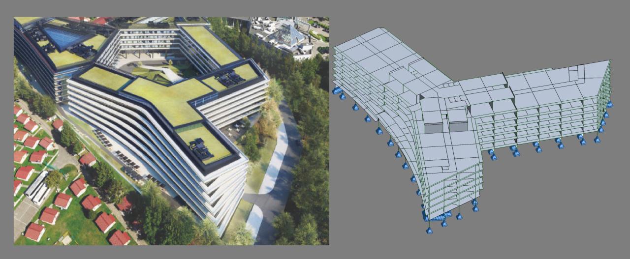 Model przestrzenny projektowanego hotelu w Kołobrzegu