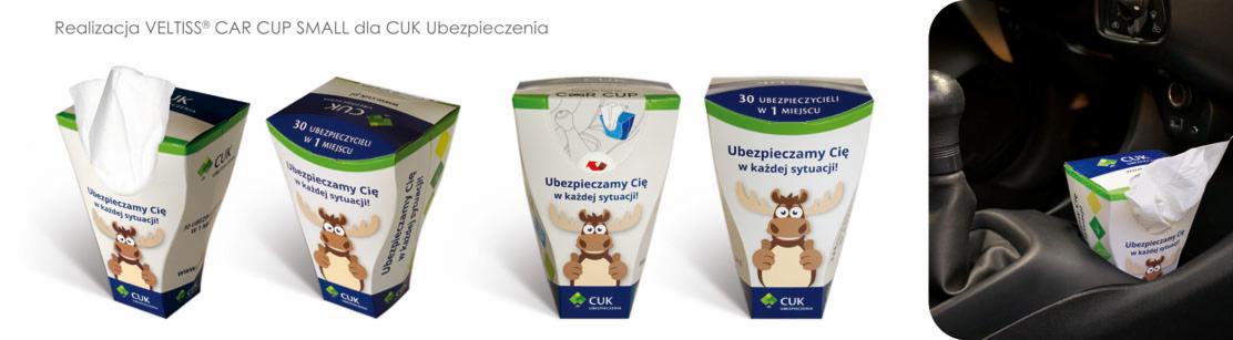 Chusteczki higieniczne Car Cup Small dla CUK- ubezpiecznia