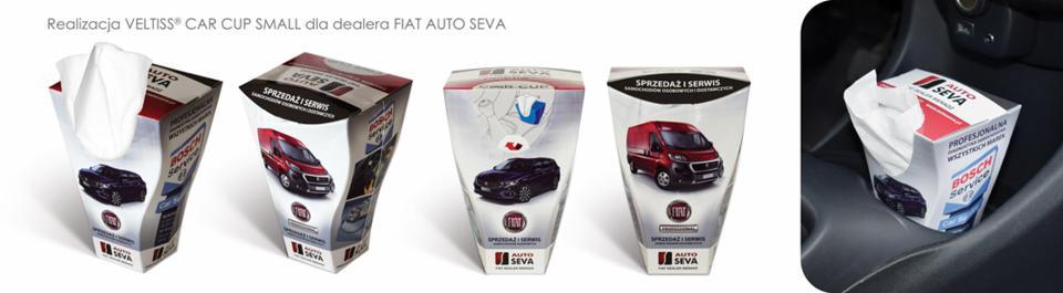 Chusteczki higieniczne Car Cup Small dla Fiata
