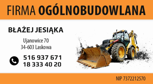 Firma Ogólnobudowlana Błażej Jesiąka - Budowa dróg Ujanowice