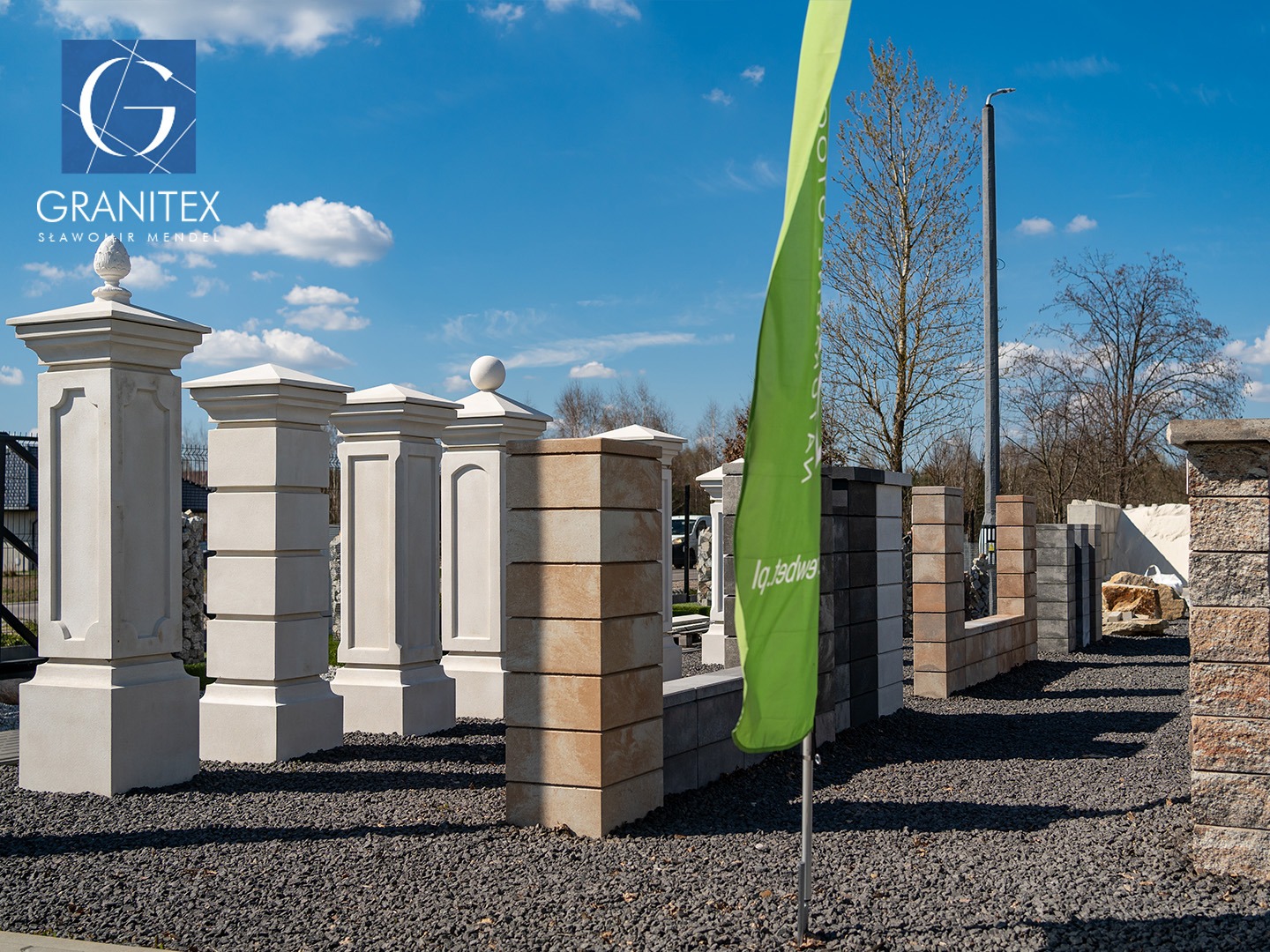 Showroom GRANITEX Szeroka gama ogrodzeń. Grudzeń Kolonia 25B; 26-332 Sławno