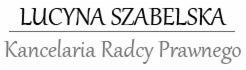 Logo Kancelarii Radcy Prawnego Lucyny Szabelskiej z nazwą zapisaną czcionką szeryfową i podkreśloną linią.